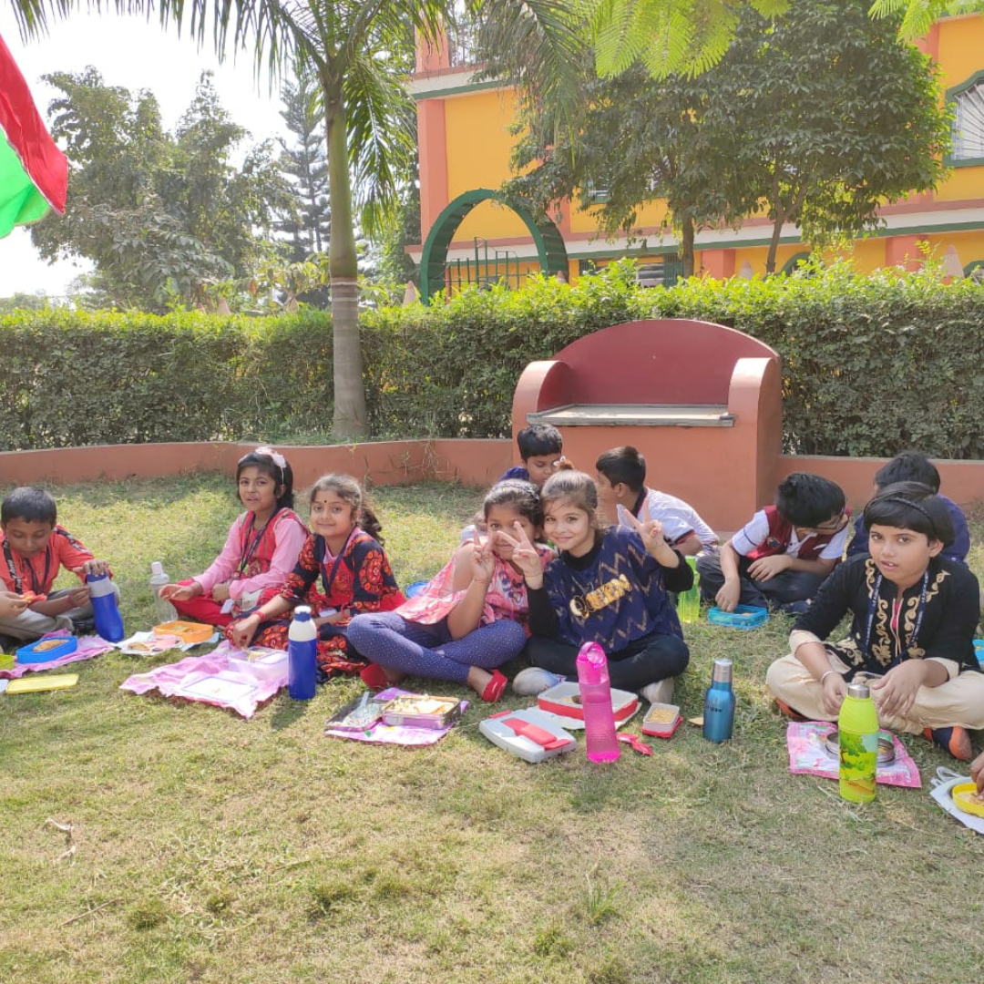 This Photo is Showing Kids of school having Fun - Bikaner Bites